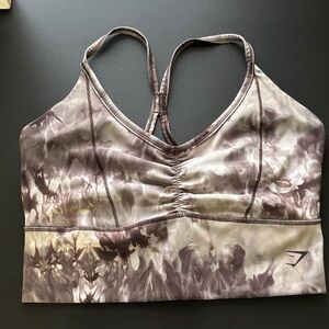 Gymshark tie dye purple top